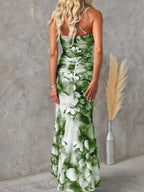 Floral Print One-shoulder Ruched Maxi Dress (14)