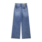 High Waist Baggy Straight Trousers Jeans photo 1