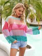 Block Openwork Boat Neck Cover Up (26)