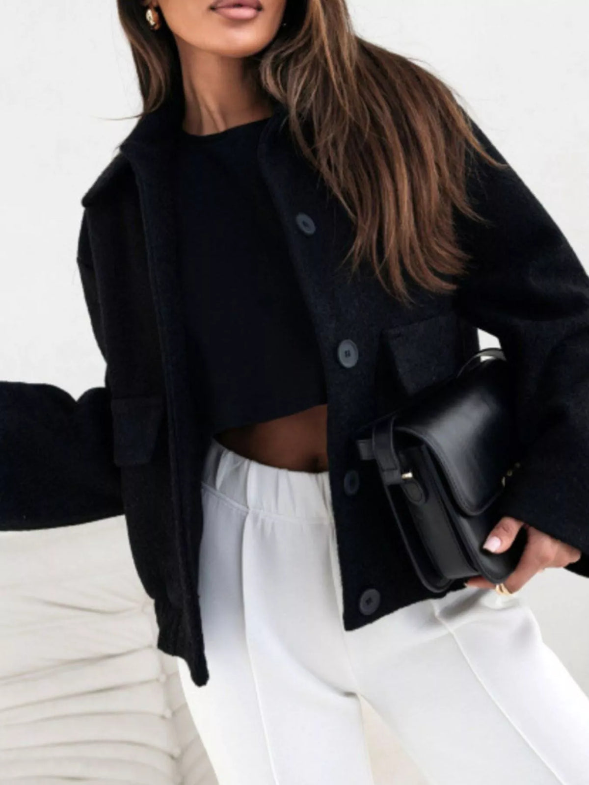 Button-down Long Sleeve Outerwear (5)