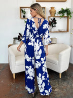 Full Size Printed Tie Back Wide Leg Jumpsuit (7)