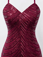Sleeveless Sequin Embellished Bodycon Mini Cami Dress (15)