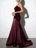 Single Shoulder Floor Length Dress (2)
