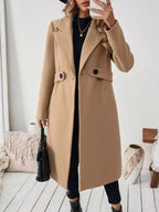 Lapel Collar Longline Coat (2)