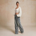 Loose Slightly Flared Street-style Trousers photo 2