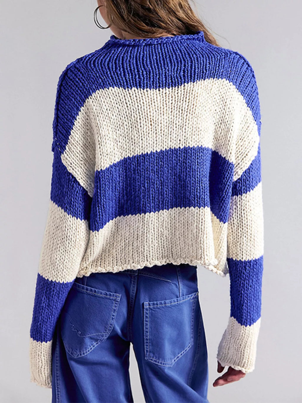 Chunky Knit Striped Sweater (3)
