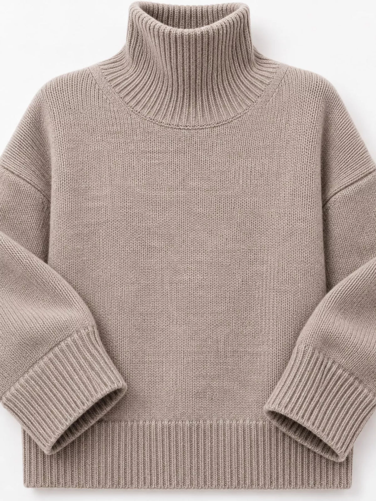 Oversized Turtleneck Wool Sweater (7)