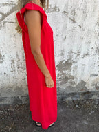 Full Size V-neck Cap Sleeve Wide Leg Jumpsuit Plus (15)
