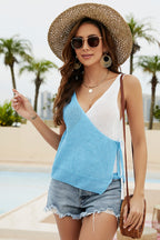 Contrast Tied Knit Tank (4)