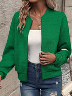 Textured Knit Zip-up Jacket (23)