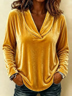 Full Size Velvet Long Sleeve T-shirt Plus (13)