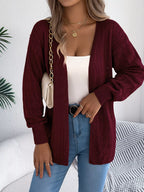 Open-front Crochet Knit Cardigan (15)