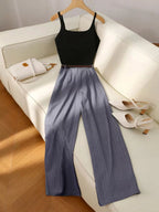 Sleeveless Top Wide-leg Pants Set (12)