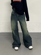 Plus Size Idle Retro Washed Jeans photo 8