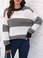 Full Size Block Dropped Shoulder Sweater Plus (13)