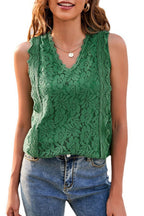 Lace V-neck Tank (11)