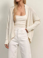 Open-front Long Sleeve Knit Cardigan (10)
