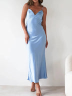 Satin Backless Cami Dress (2)