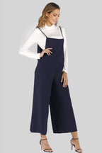 Full Size Cropped Wide Leg Overalls Pockets (10)