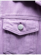 Full Size Button Down Raw Hem Sleeveless Denim Jacket Plus (3)