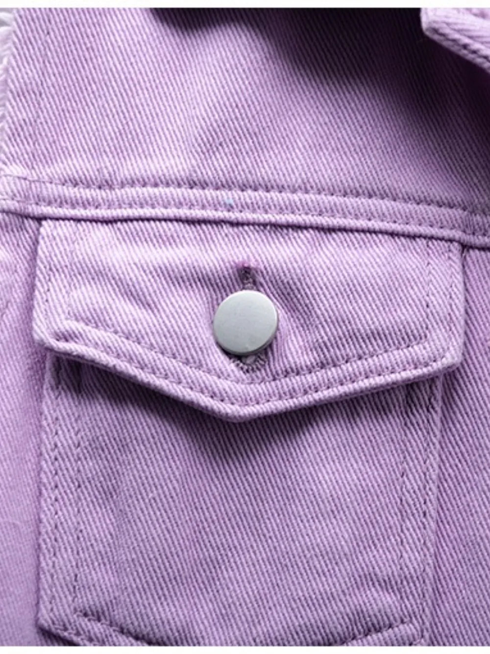 Full Size Button Down Raw Hem Sleeveless Denim Jacket Plus (3)