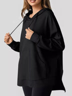 High-low Hoodie Kangaroo Pocket (5)