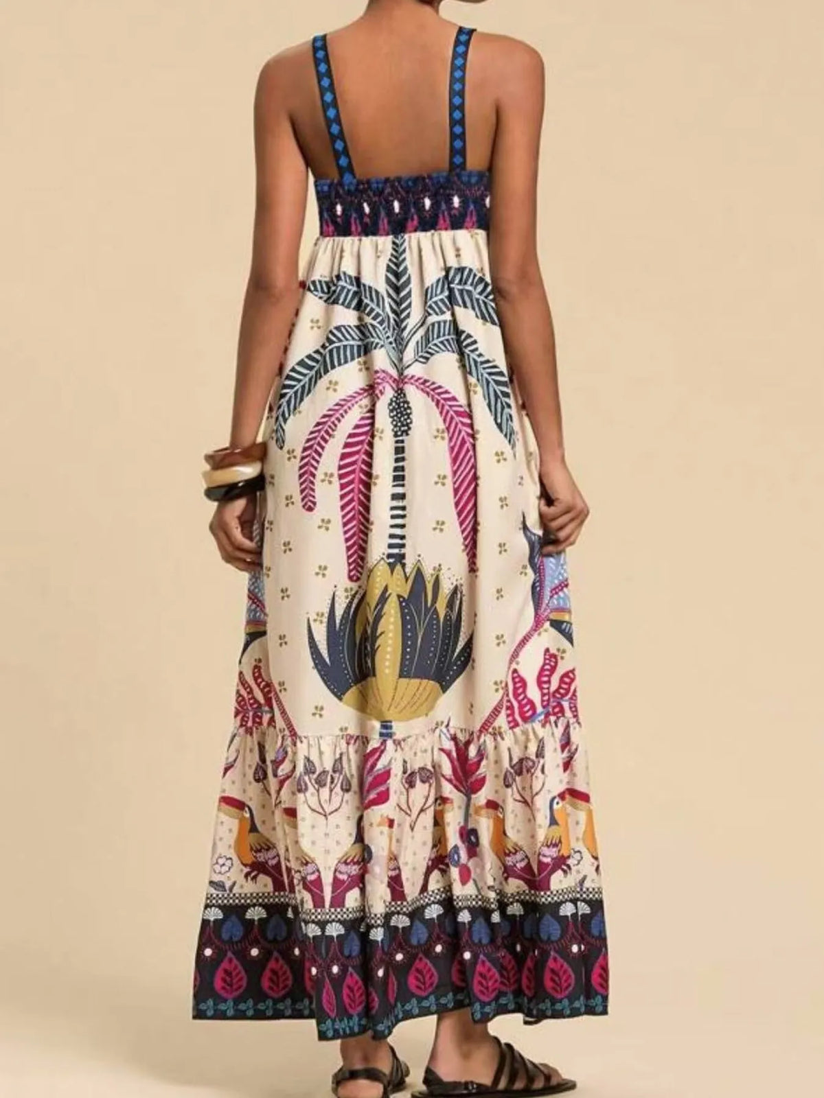Tropical Print Maxi Cami Dress (8)