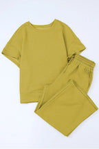 Short Sleeve Top Pants Set (32)
