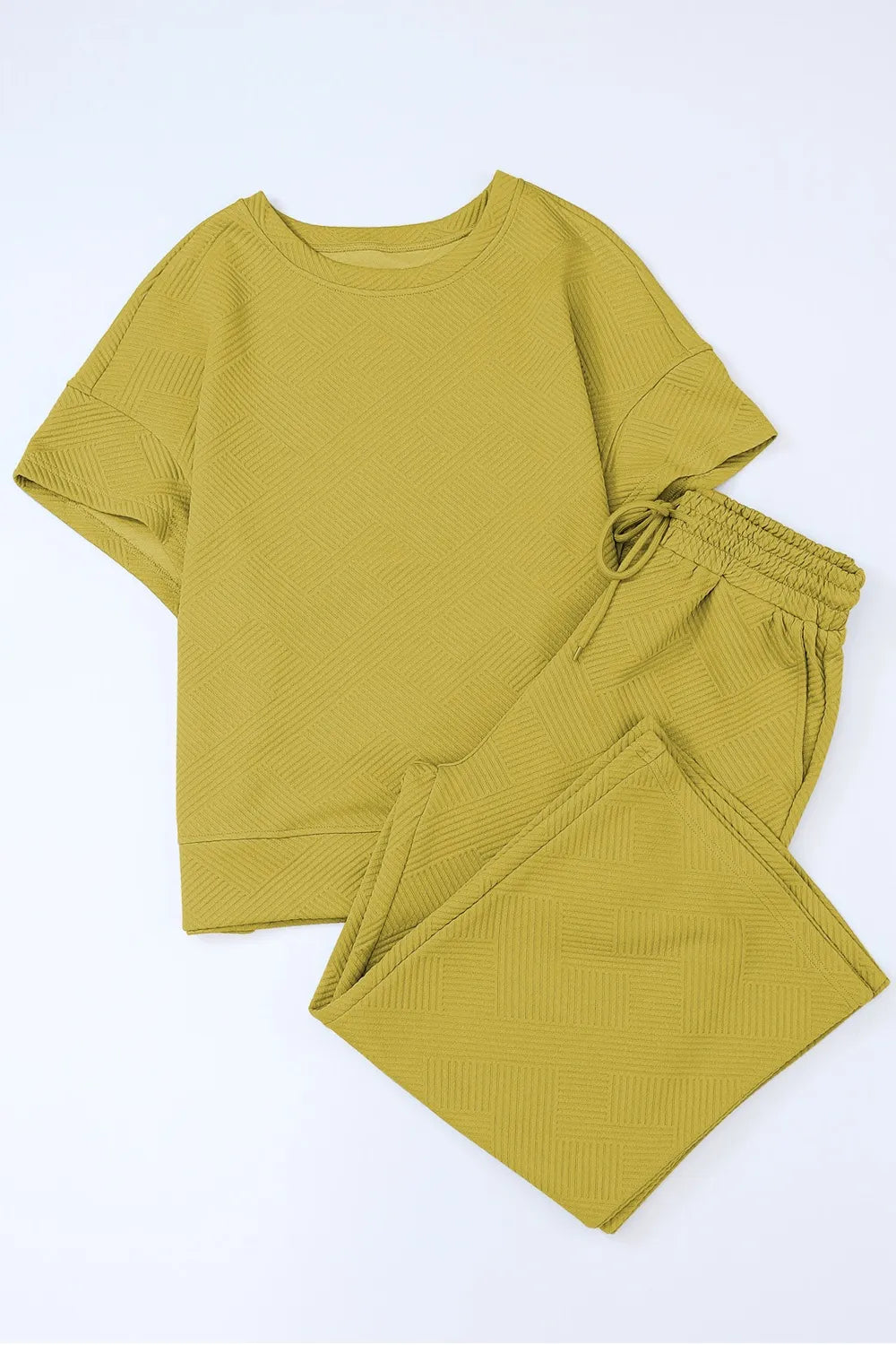 Short Sleeve Top Pants Set (32)