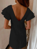 Ruffled Layered Short Sleeve Mini Dress (17)