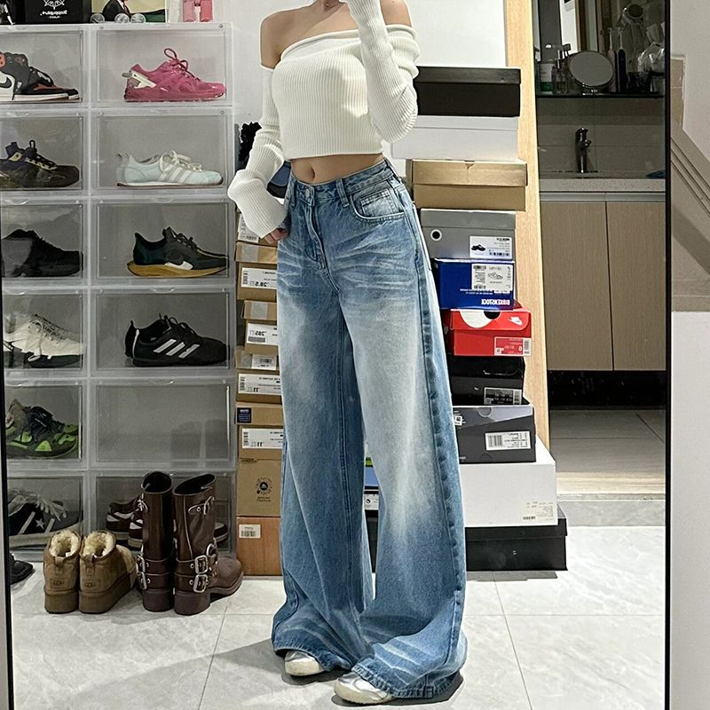 Retro High Waist Wide Leg Trousers photo 2