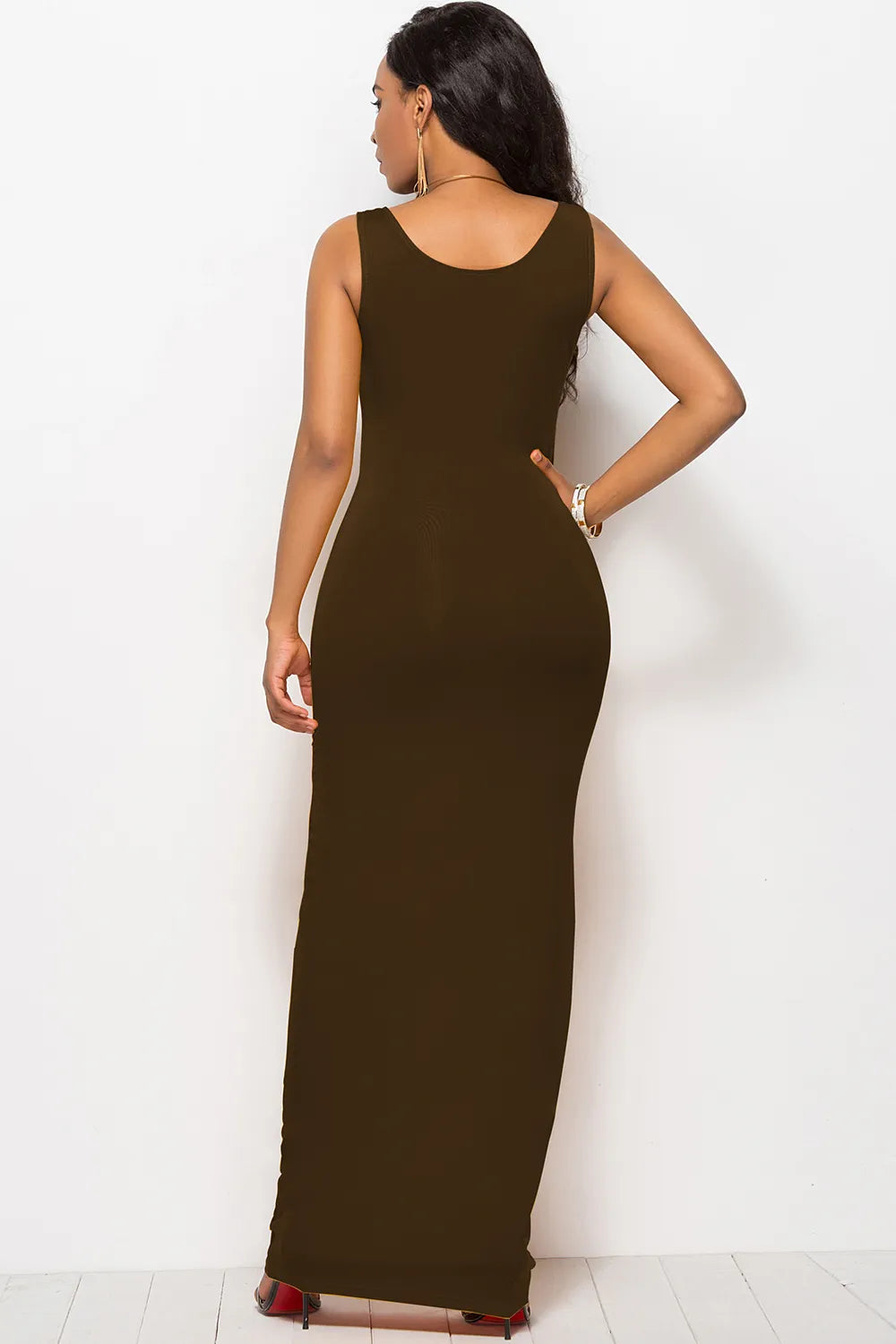 Scoop Neck Wide Strap Maxi Dress (11)
