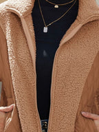 Zip-up Collared Neck Jacket (9)