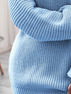 Rib-knit Mini Sweater Dress (15)