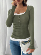 Lace Detail Long Sleeve T-shirt (16)