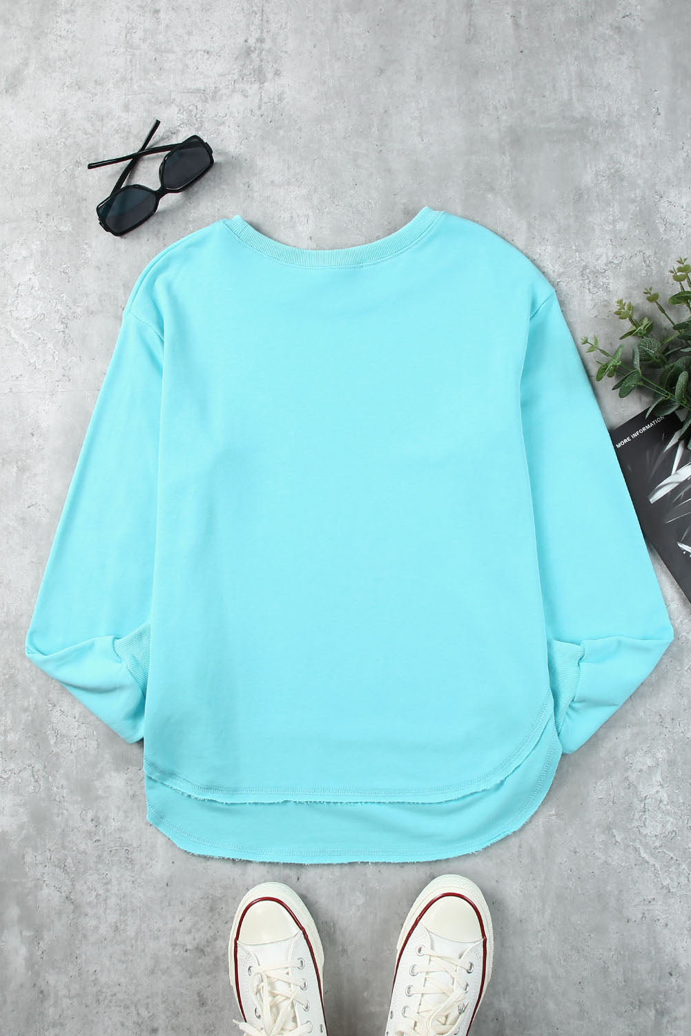 Side Slit Drop Shoulder Sweatshirt (26)