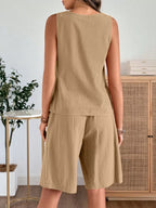 Round Neck Tank Shorts Set (5)