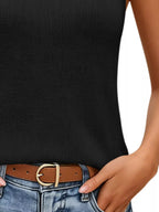 V-neck Ribbed Knit Tank Top (18)