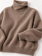 Turtleneck Dropped Shoulder Sweater (17)