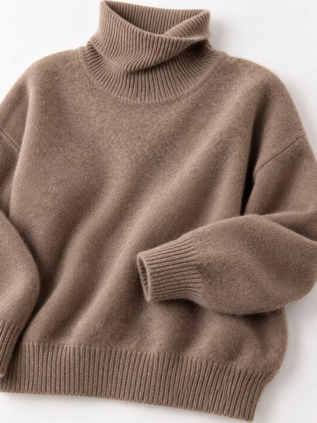 Turtleneck Dropped Shoulder Sweater (17)