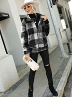 Plaid Zip-up Collared Jacket (7)