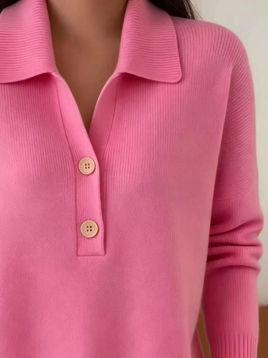 Ribbed Knit Button Detail Sweater (12)
