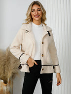 Pocketed Button Down Collared Neck Jacket (3)