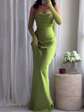 Elegant Pleated Suspender Maxi Dress variant CJLY246624401AZ|CJLY246624402BY|CJLY246624403CX|CJLY246624404DW|CJLY246624405EV|CJLY246624406FU