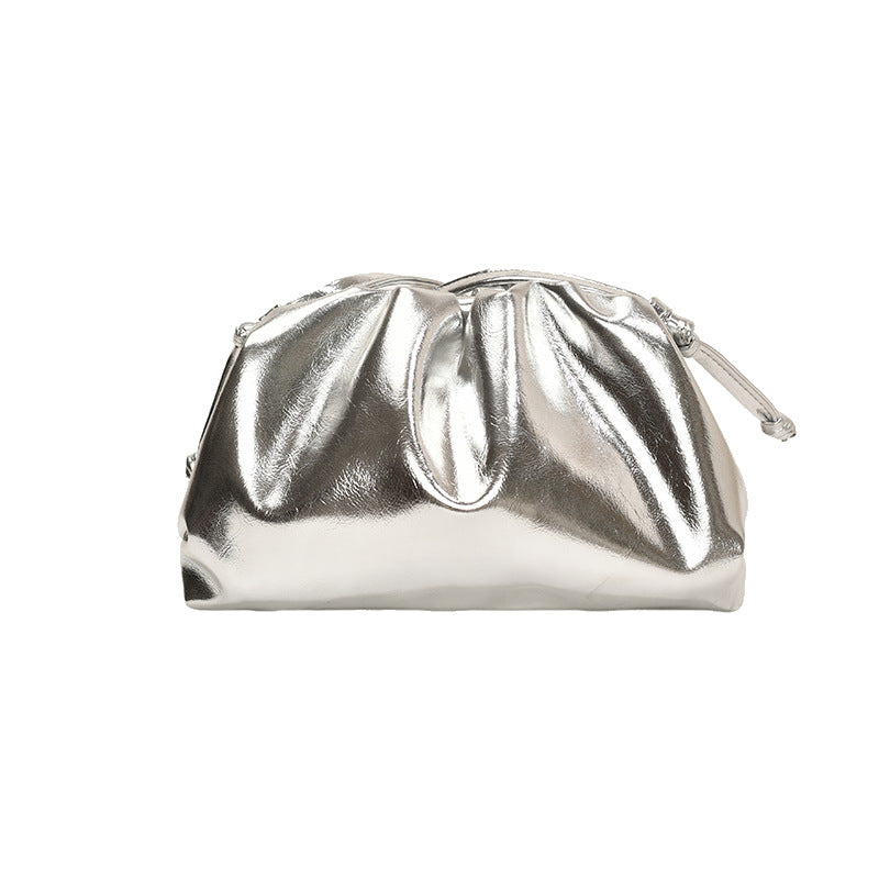 Advanced Texture Silver Dumpling Bag Shoulder photo 4