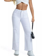 Frayed Edge Straight Leg Jeans (18)