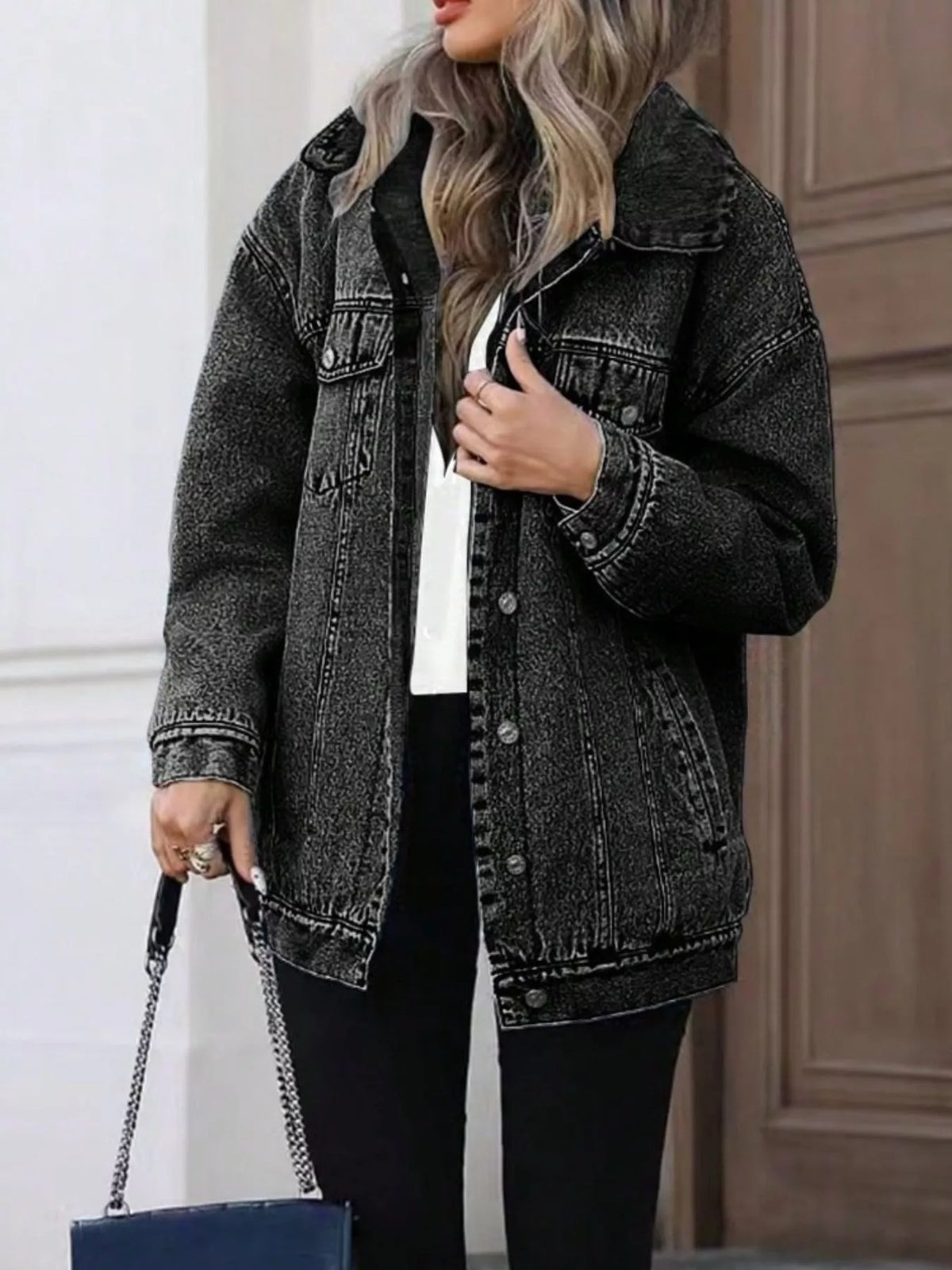 Washed Button Up Oversized Denim Jacket (7)
