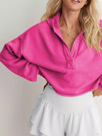 Exposed Seam Dropped Shoulder Hoodie (22)