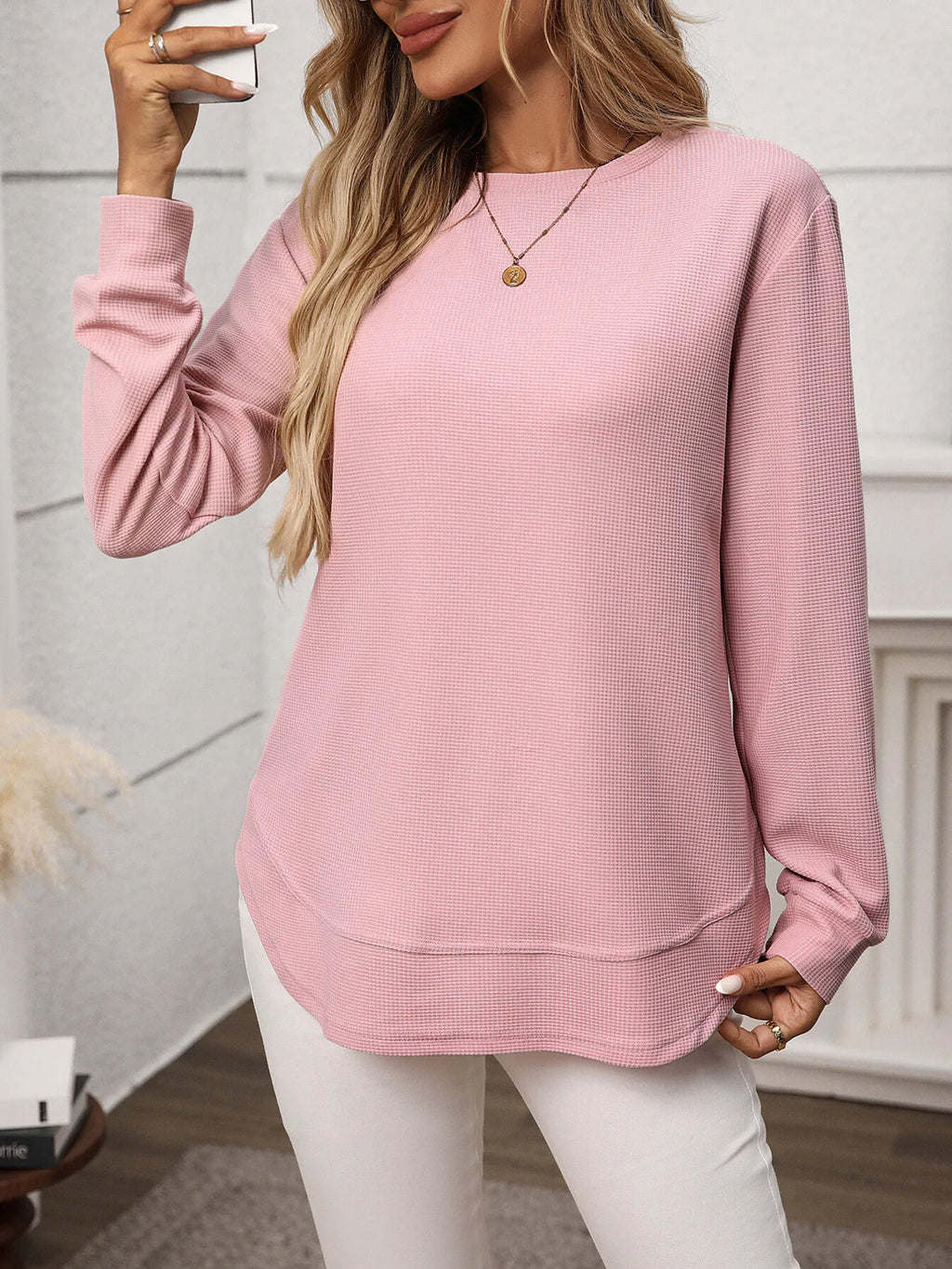 Long Sleeve Round Neck T-shirt (9)