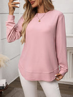 Long Sleeve Round Neck T-shirt (9)
